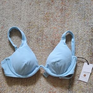 Shade & Shore Blue Full-Coverage Bra with Molded Cups